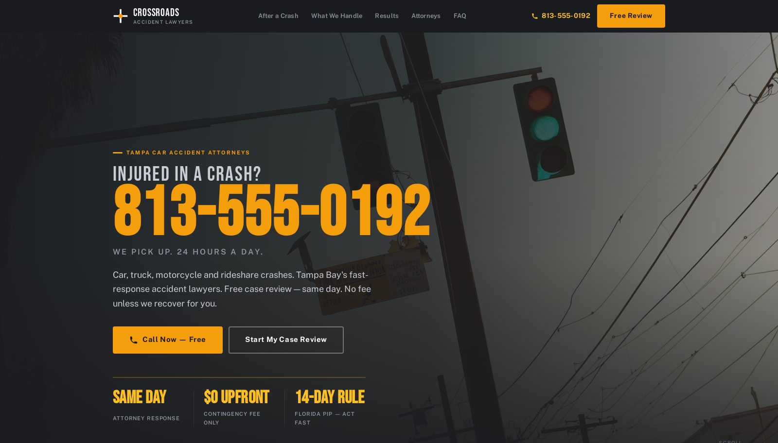 Crossroads Accident Lawyers demo preview
